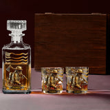 Proud Firefighter - Personalized Firefighter Whiskey Decanter Set