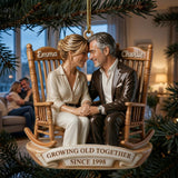 Growing Old Together - Personalized Couple Premium 3D Ornament
