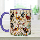 Chicken Farm - Personalized Chicken Accent Mug & Coaster