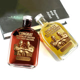 Custom Gift For Brother And Sister From Any Photo - Personalized Sibling Liquor Bottle