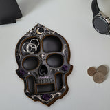 Scary Night - Personalized Skull Wood Tray
