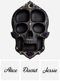 Scary Night - Personalized Skull Wood Tray
