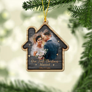 Our First Christmas - Personalized Husband And Wife Ornament
