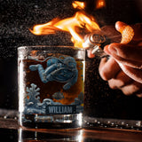 Ocean's Deep - Personalized Scuba Diving Whiskey Glass