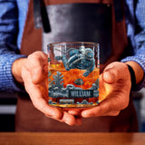 Ocean's Deep - Personalized Scuba Diving Whiskey Glass
