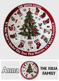 It's Not What's Under The Tree - Personalized Family Round Rug