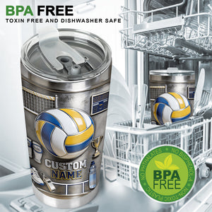 Love Volleyball - Personalized Volleyball Tumbler