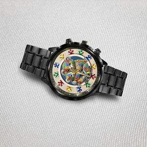 Tu es mon cœur - Montre-bracelet personnalisée pour la sensibilisation à l'autisme