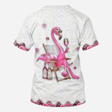 Be a Flamingo In a Flock of Pigeons - Personalized Flamingo All Over Shirt