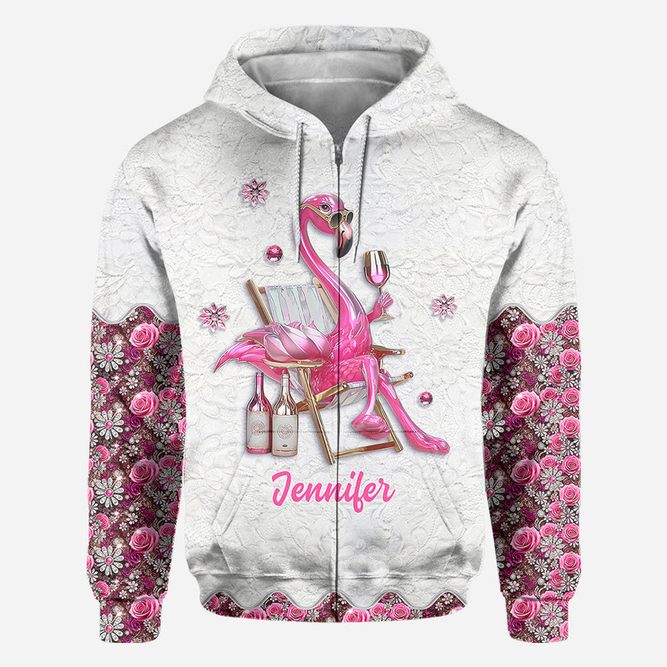 Be a Flamingo In a Flock of Pigeons - Personalized Flamingo All Over Shirt