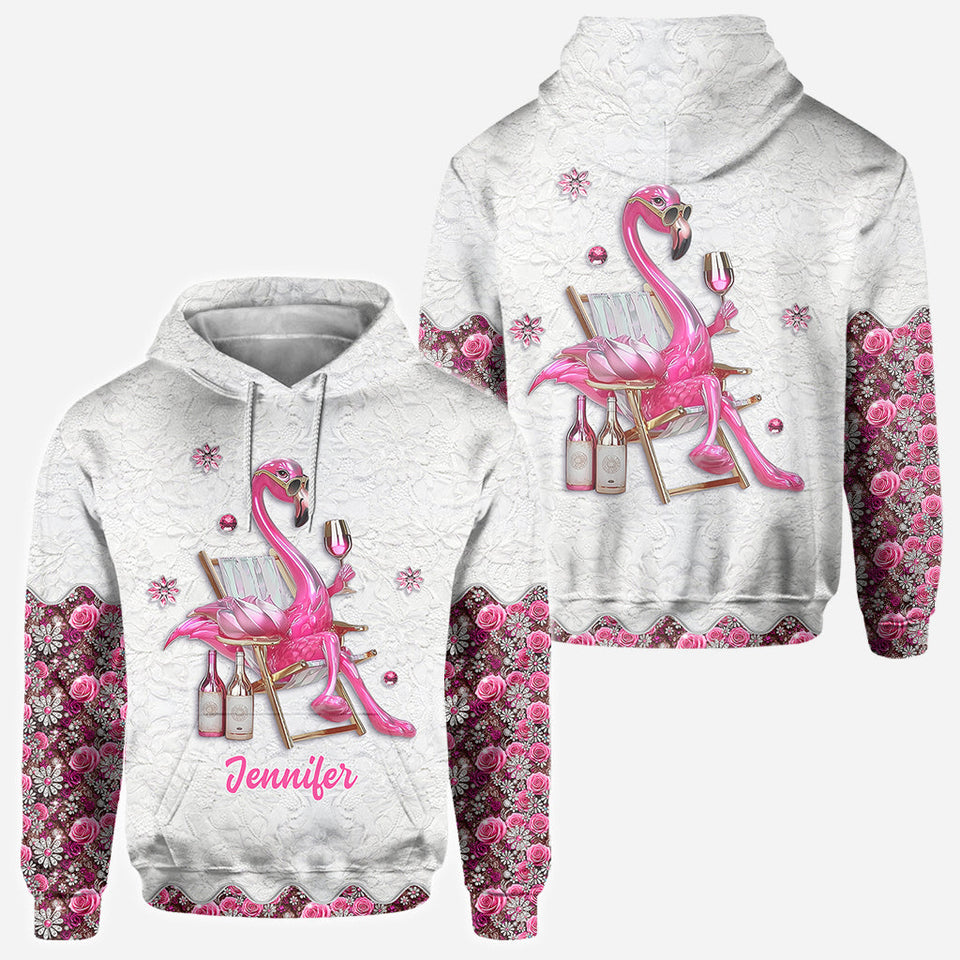 Be a Flamingo In a Flock of Pigeons - Personalized Flamingo All Over Shirt