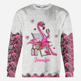 Be a Flamingo In a Flock of Pigeons - Personalized Flamingo All Over Shirt
