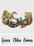 Sea Lover Gift Idea - Personalized Sea Lover Shaped Cuff Bracelet