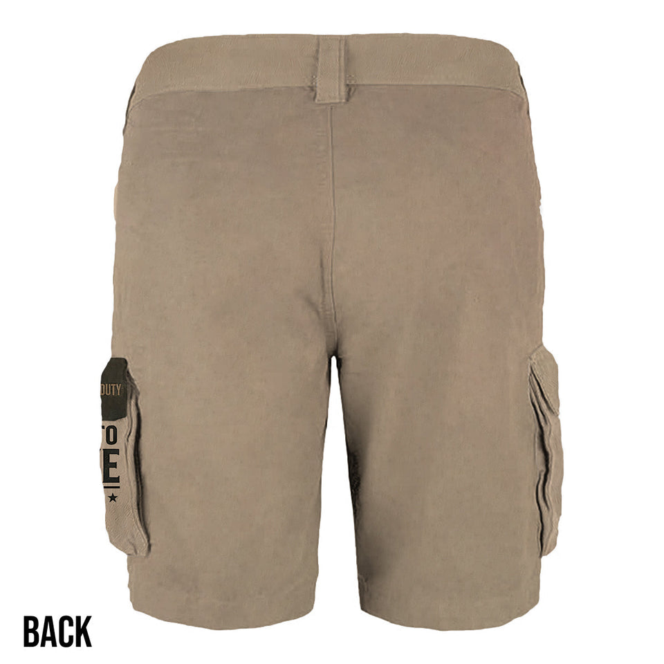 Police Officer Gift - Personalized Police Officer Cargo Shorts With Belt