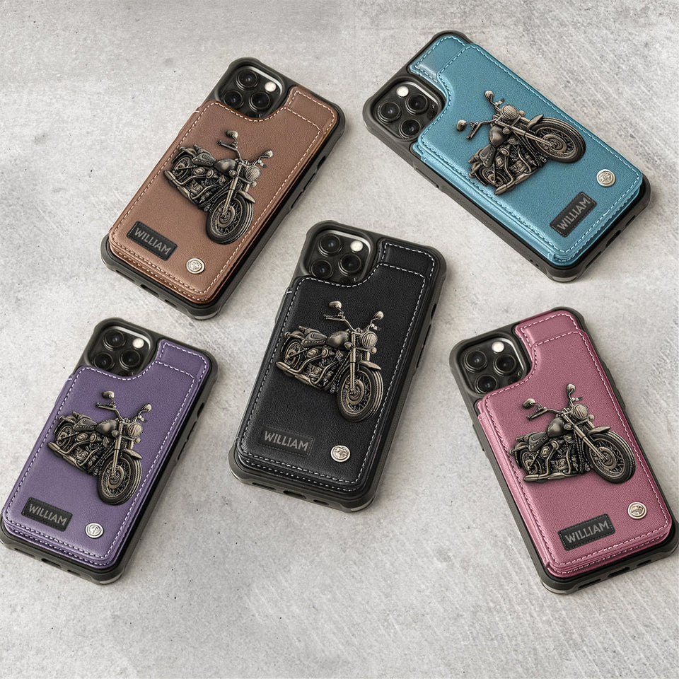 Motorcycle Enthusiast - Personalized Biker Wallet Phone Case