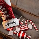 Perfect Gift for Skiing Lovers - Personalized Skiing Shaped Christmas Stocking