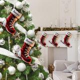 Perfect Gift for Skiing Lovers - Personalized Skiing Shaped Christmas Stocking