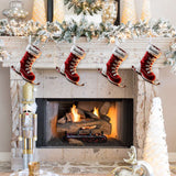 Perfect Gift for Skiing Lovers - Personalized Skiing Shaped Christmas Stocking