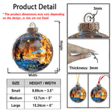 Hero In Action Fire Scene - Personalized Firefighter Ornament