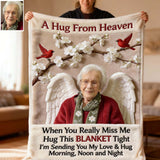 A Hug From Heaven - Personalized Memorial Blanket