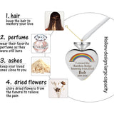 I Crossed The Rainbow Bridge Knowing I Was Loved - Personalized Dog Urn Pendant Necklace