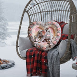 Nana Elephant Gift For Mom, Grandma - Personalized Grandma Faux Fur Shaped Pillow