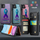 Vous comptez - Étui portefeuille personnalisé pour téléphone portable, conçu pour la prévention du suicide