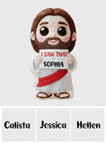 I Saw That - Personalized Christian Shaped Pillow