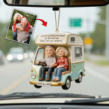 Let's Go Camping - Personalized Camping Transparent Car Ornament