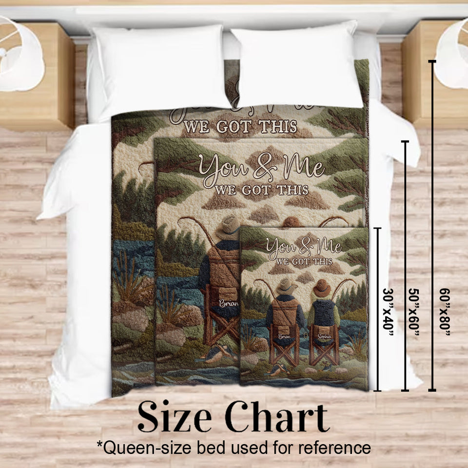 You & Me - Personalized Fishing Blanket