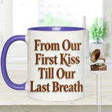Custom From Any Photo - Personalized Couple Set Accent Mug with Acrylic Stirrers