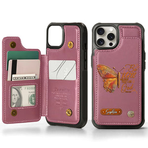 Be Still And Know That I Am God - Personalized Christian Wallet Phone Case