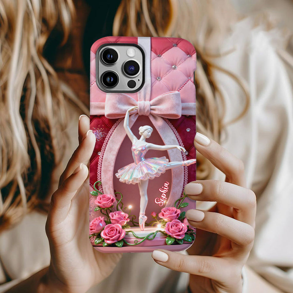 Just A Girl Who Loves To Dance - Personalized Ballet Full Print Phone Case