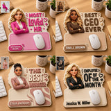 Gift For The Best Colleagues - Personalized Colleague Mouse Pad Custom Shape