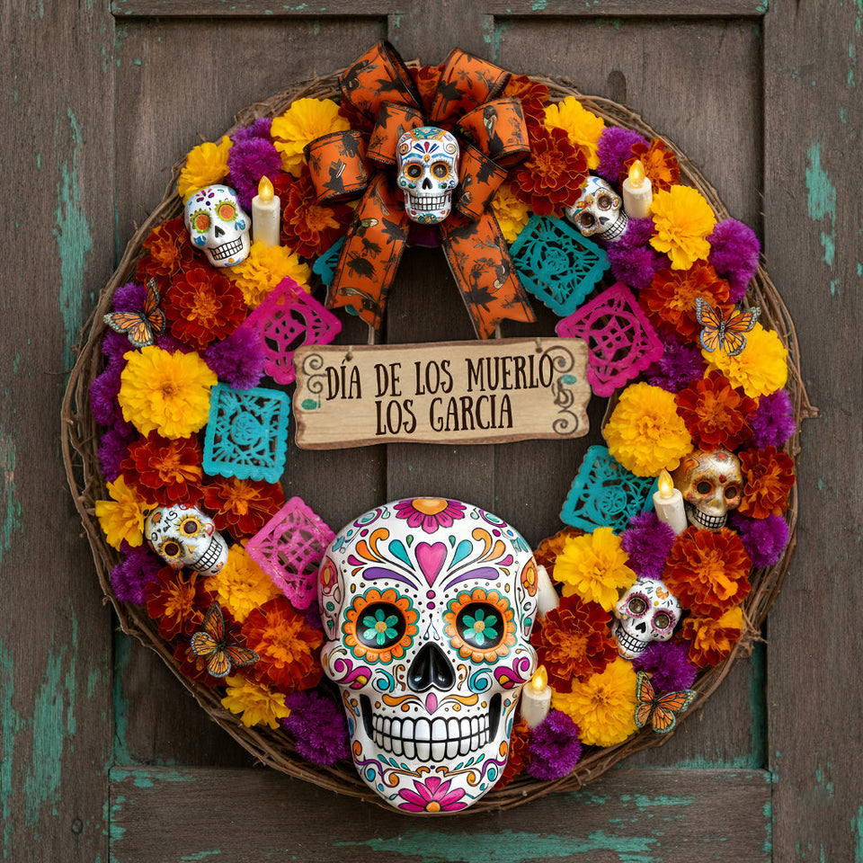 Día De Los Muertos - Personalized Latina Women Custom Shaped Wood Sign