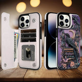Dark Academia Book Reader - Personalized Book Foldable Wallet Phone Case