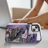 Dark Academia Book Reader - Personalized Book Foldable Wallet Phone Case