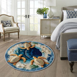 Our Family - Personalized Turtle Non-Slip Tufted Rug