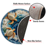 Our Family - Personalized Turtle Non-Slip Tufted Rug