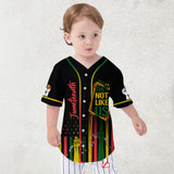 They Not Like Us - Personalized Juneteenth Baseball Jersey