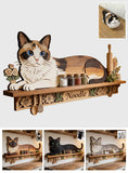 Cat Lovers - Personalized Cat Wooden Floating Shelf