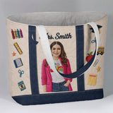Teacher Appreciation - Personalized Teacher Quilted Tote Bag