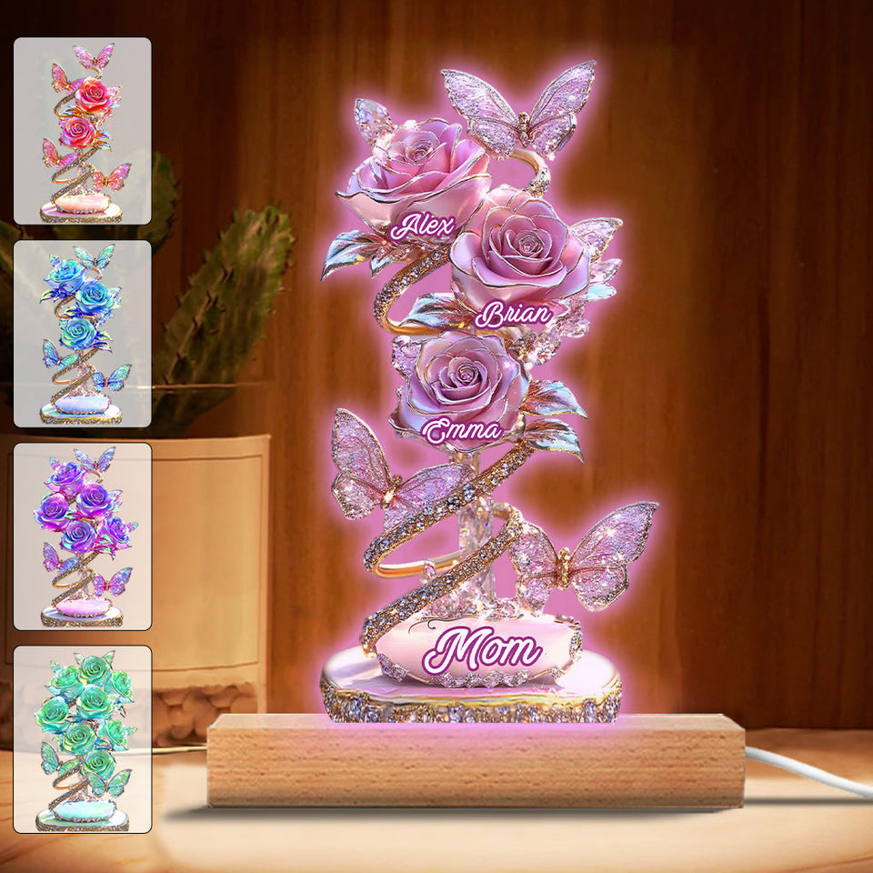 My Garden Gift For Mom, Grandma,... - Personalized Mother Custom Shaped Acrylic Plaque