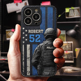 Police Officer Life - Personalized Police Officer Leather Phone Case