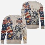 US 250th Anniversary - Personalized Pontoon All Over Shirt