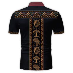 Black Dad Pride - Personalized Father Polo Shirt