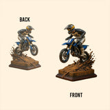 Love Dirt Bike - Personalized Dirt Bike Custom Shaped Acrylic Plaque
