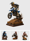 Love Dirt Bike - Personalized Dirt Bike Custom Shaped Acrylic Plaque