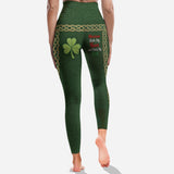 Stole My Heart And Owns My Ass - Personalized Irish Leggings