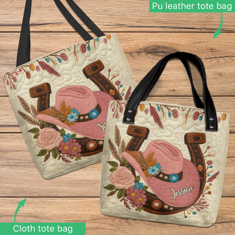 Cowgirl Hat - Personalized Cowgirl Tote Bag